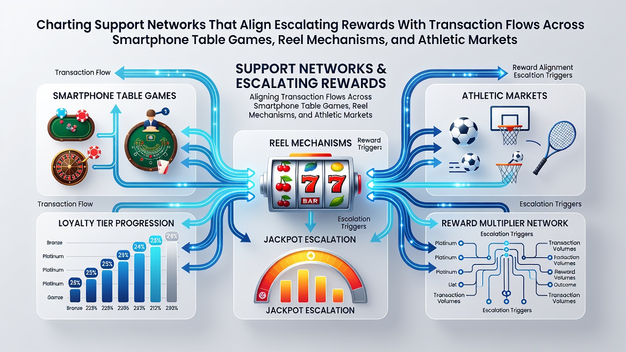 Übersicht über Support-Netzwerke in mobilen Gaming-Plattformen mit Fokus auf Belohnungsstufen und Transaktionsflüsse