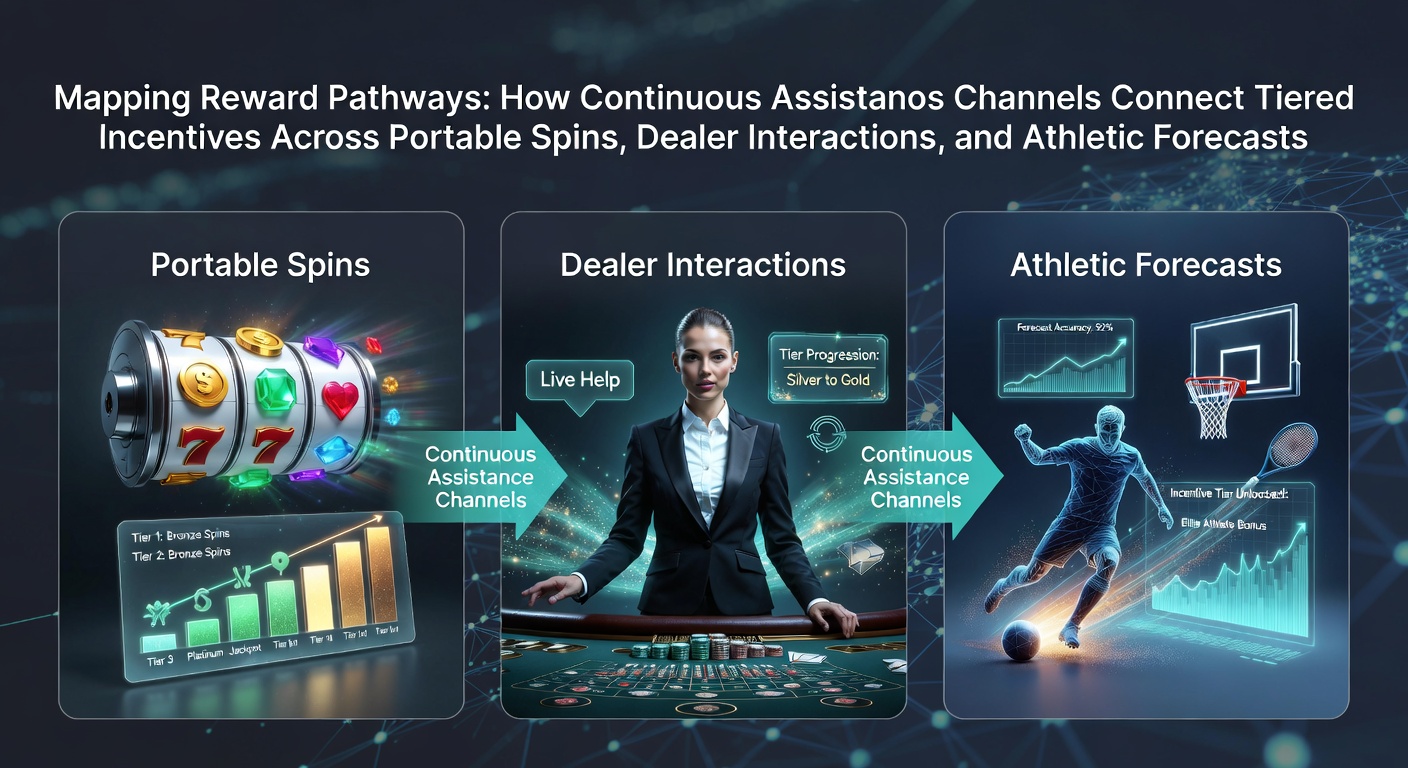 Darstellung von Belohnungspfaden mit Verbindungen zwischen mobilen Spins, Dealer-Interaktionen und sportlichen Prognosen
